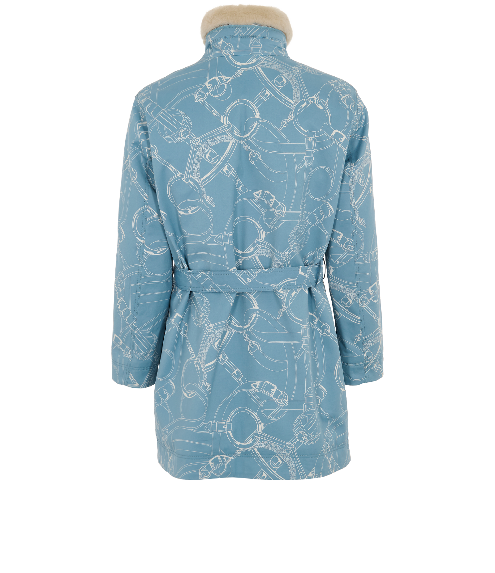 Hermes Belted Jacket, &pound;1,200, Clothing, Cotton/Wool, Back view