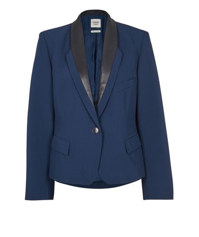 Hermes Leather Lapel Blazer, front view