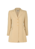 Hermes Single-Vent Blazer, &pound;450, Clothing, Beige, Silk, Front view