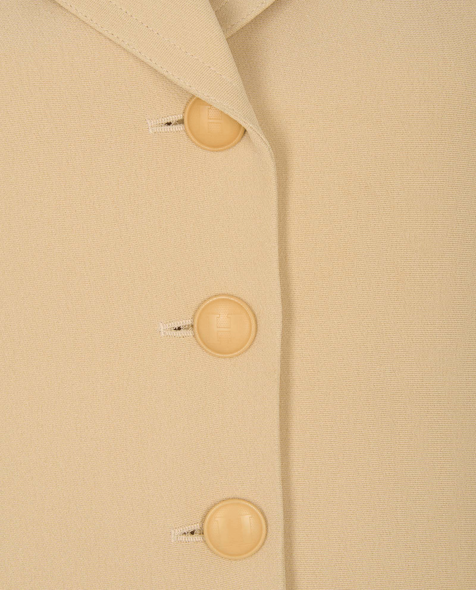 Hermes Single-Vent Blazer, &pound;450, Clothing, Beige, Silk, Other view