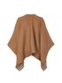 Burberry Icon Stripe To Solid Cape, back view