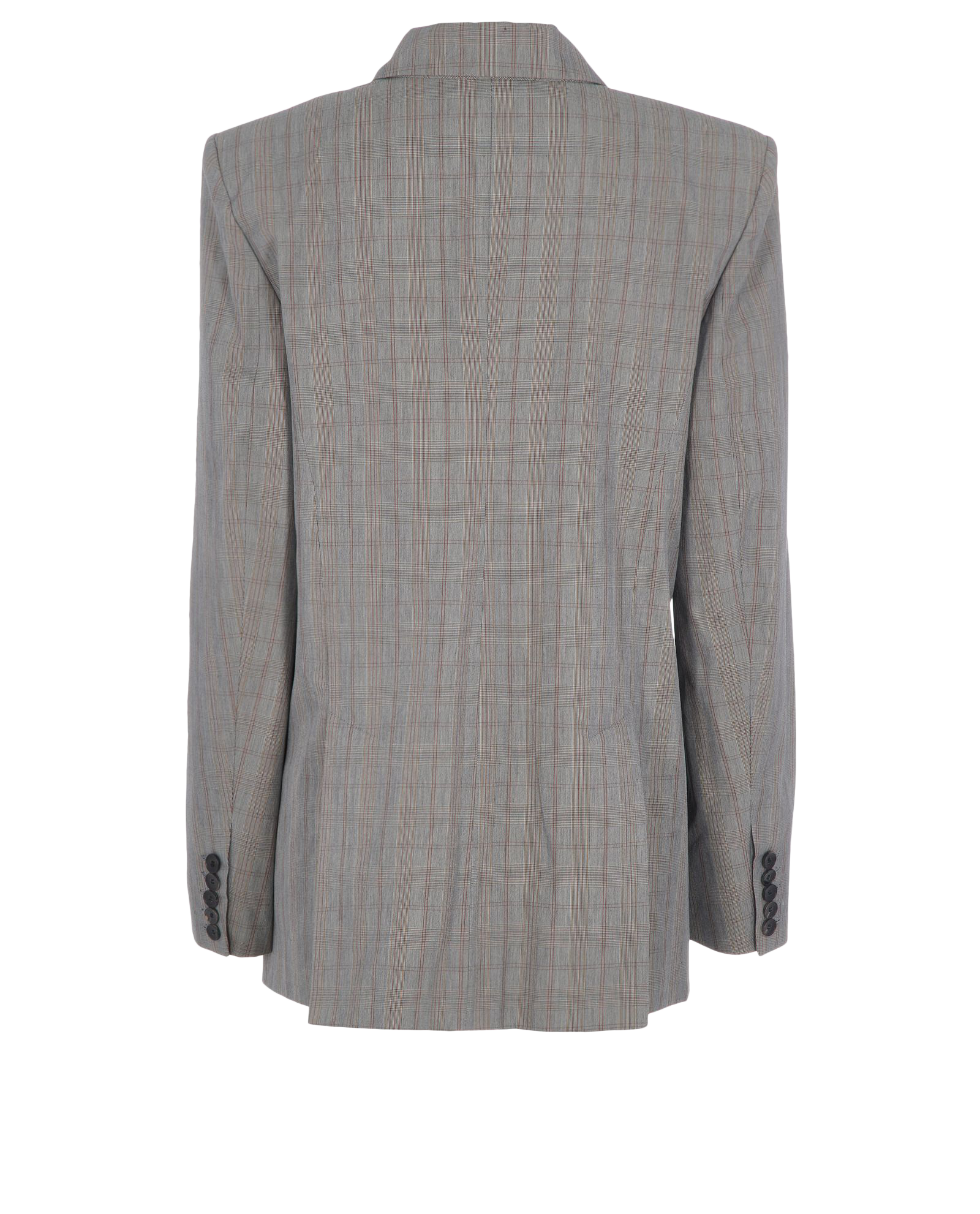 Isabel Marant Etoile Plaid Jacket, &pound;210, Clothing, Grey, Cotton/Viscose, Back view