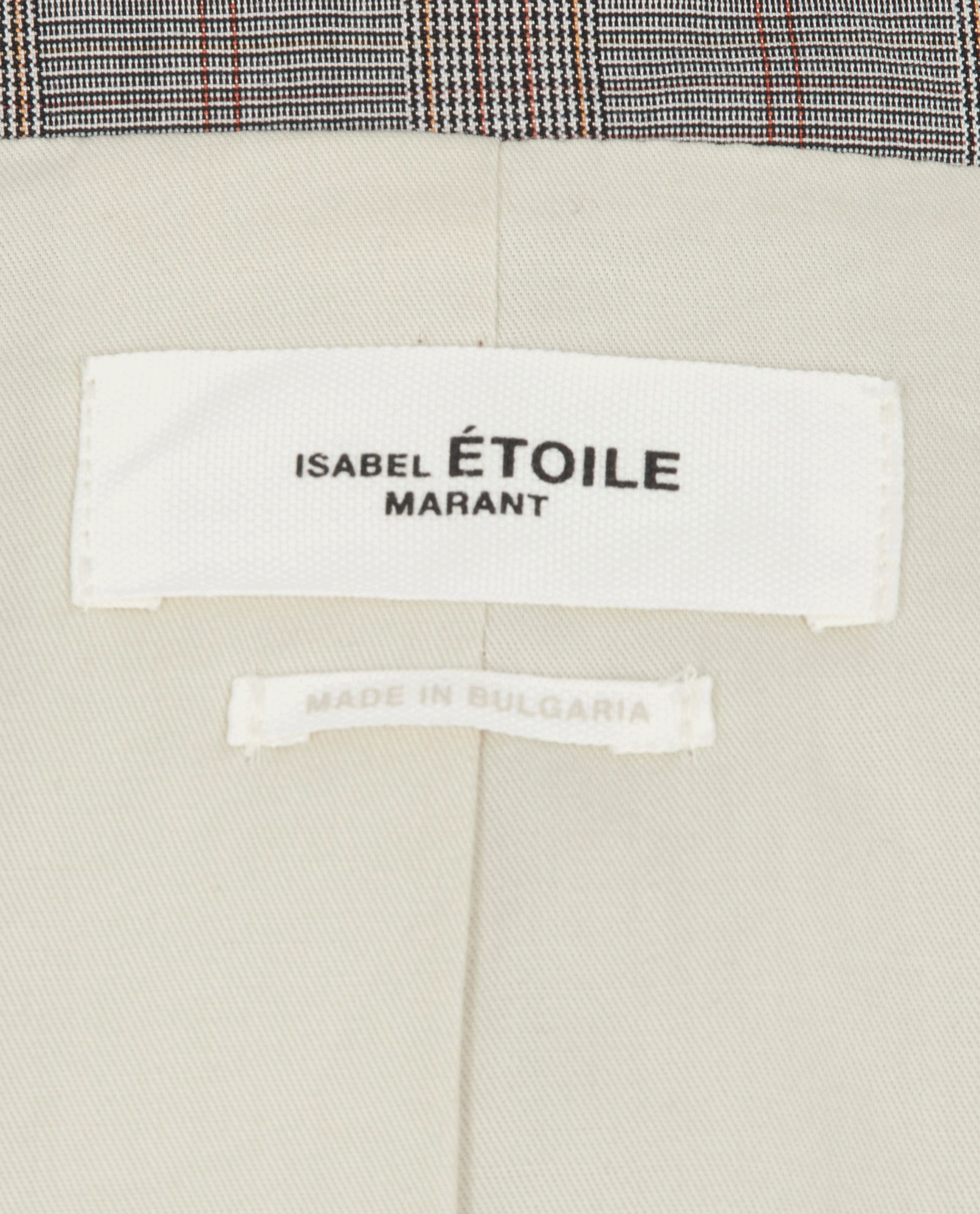 Isabel Marant Etoile Plaid Jacket, &pound;210, Clothing, Grey, Cotton/Viscose, Other view