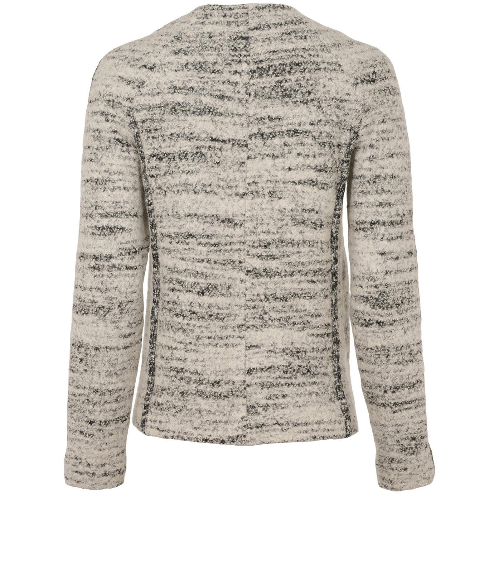 Isabel Marant Collarless Flecked Jacket, &pound;100, Clothing, Black/White, Wool, Back view
