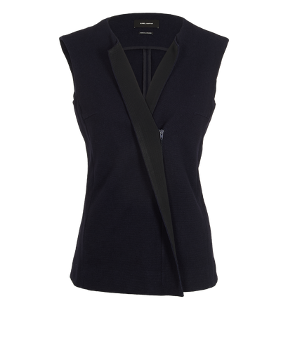 Isabel Marant Vest, &pound;95, Clothing, Navy, Cotton/Wool, Front view
