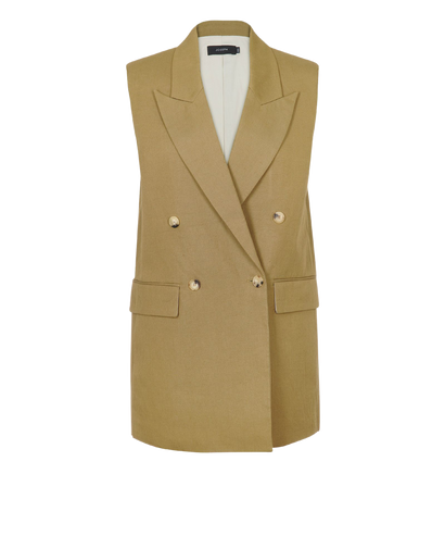 Joseph Double Breasted Sleeveless Blazer, front view