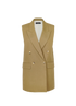 Joseph Double Breasted Sleeveless Blazer, front view