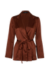 Joseph Joubert Wrap Jacket, &pound;150, Clothing, Brown, Silk, Front view
