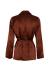 Joseph Joubert Wrap Jacket, &pound;150, Clothing, Brown, Silk, Back view