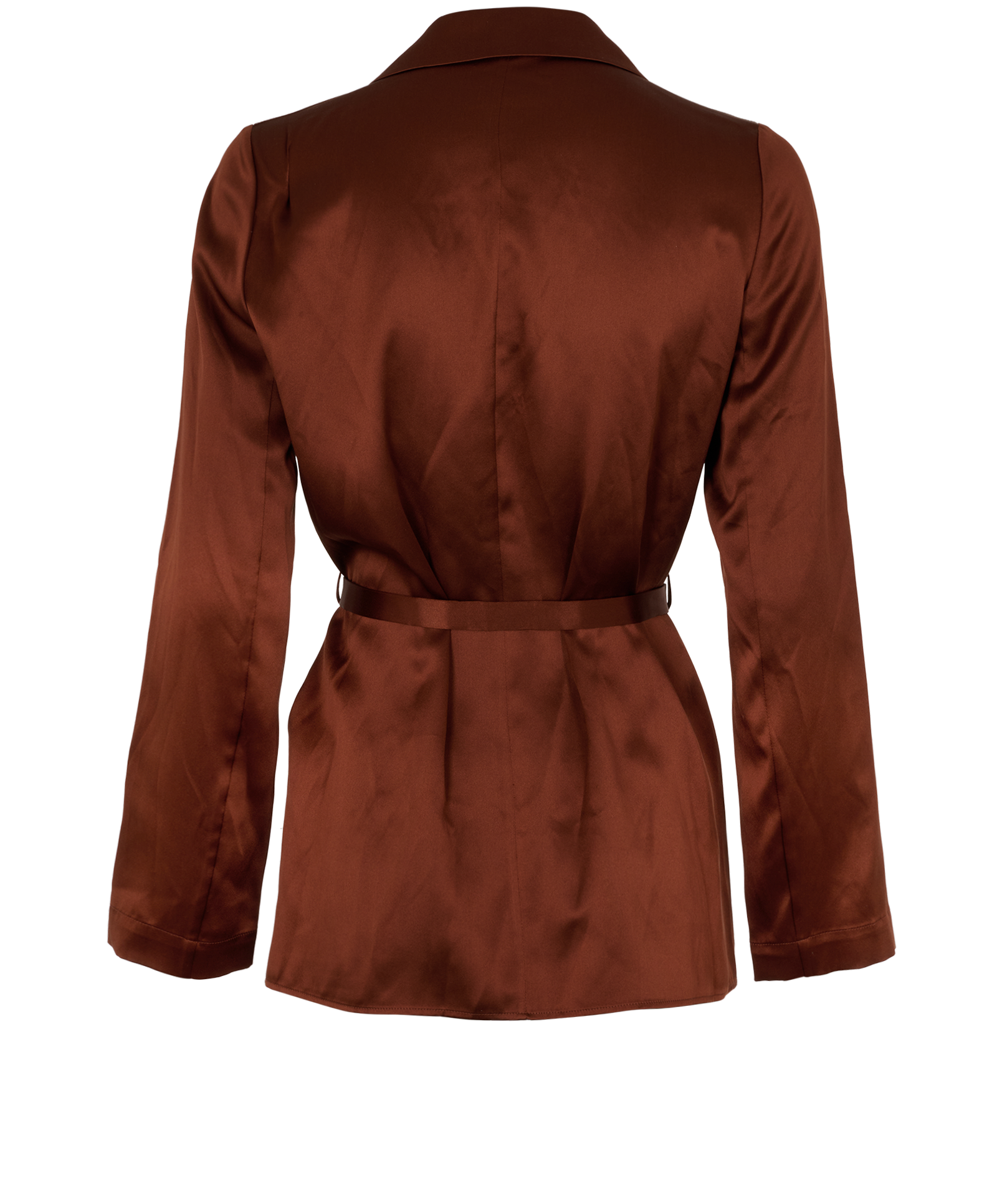 Joseph Joubert Wrap Jacket, &pound;150, Clothing, Brown, Silk, Back view