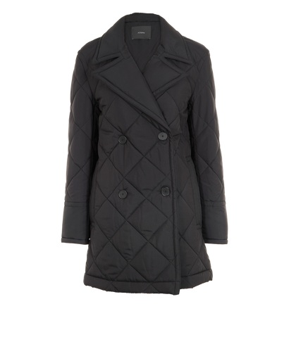 Joseph Denman Padded Jacket, &pound;175, Clothing, Black, Polyester/Silk, Front view