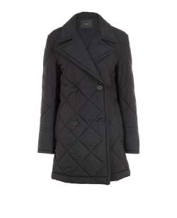 Joseph Denman Padded Jacket, Poly/Silk, Black, UK 8, 3*