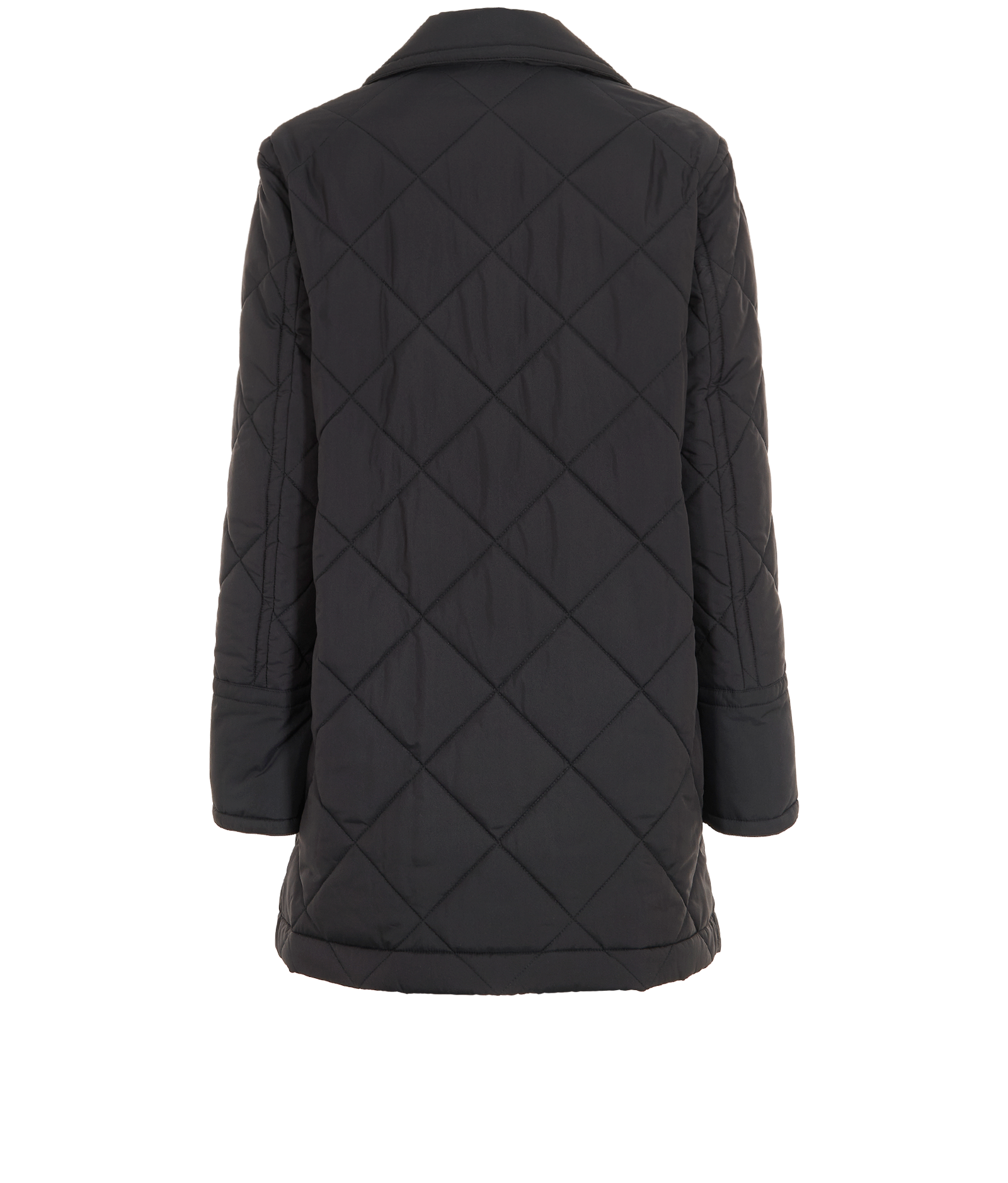 Joseph Denman Padded Jacket, &pound;175, Clothing, Black, Polyester/Silk, Back view