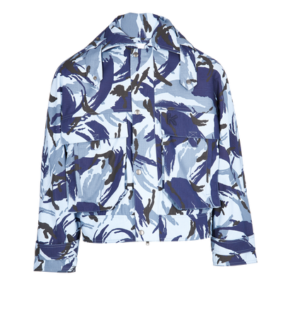 Kenzo Camouflage Jacket, &pound;150, Clothing, Blue, Cotton, Front view