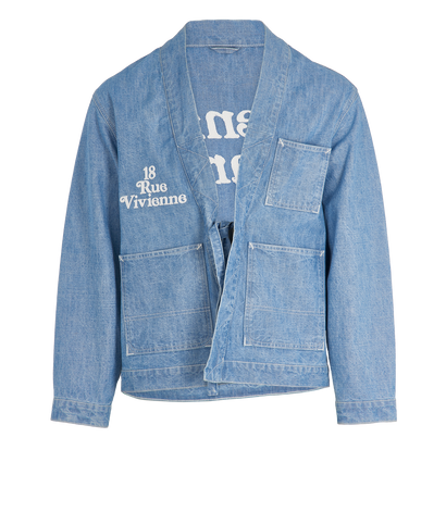 Kenzo Logo Denim Jacket, front view