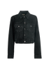 Khaite Denim Cropped Jacket, front view