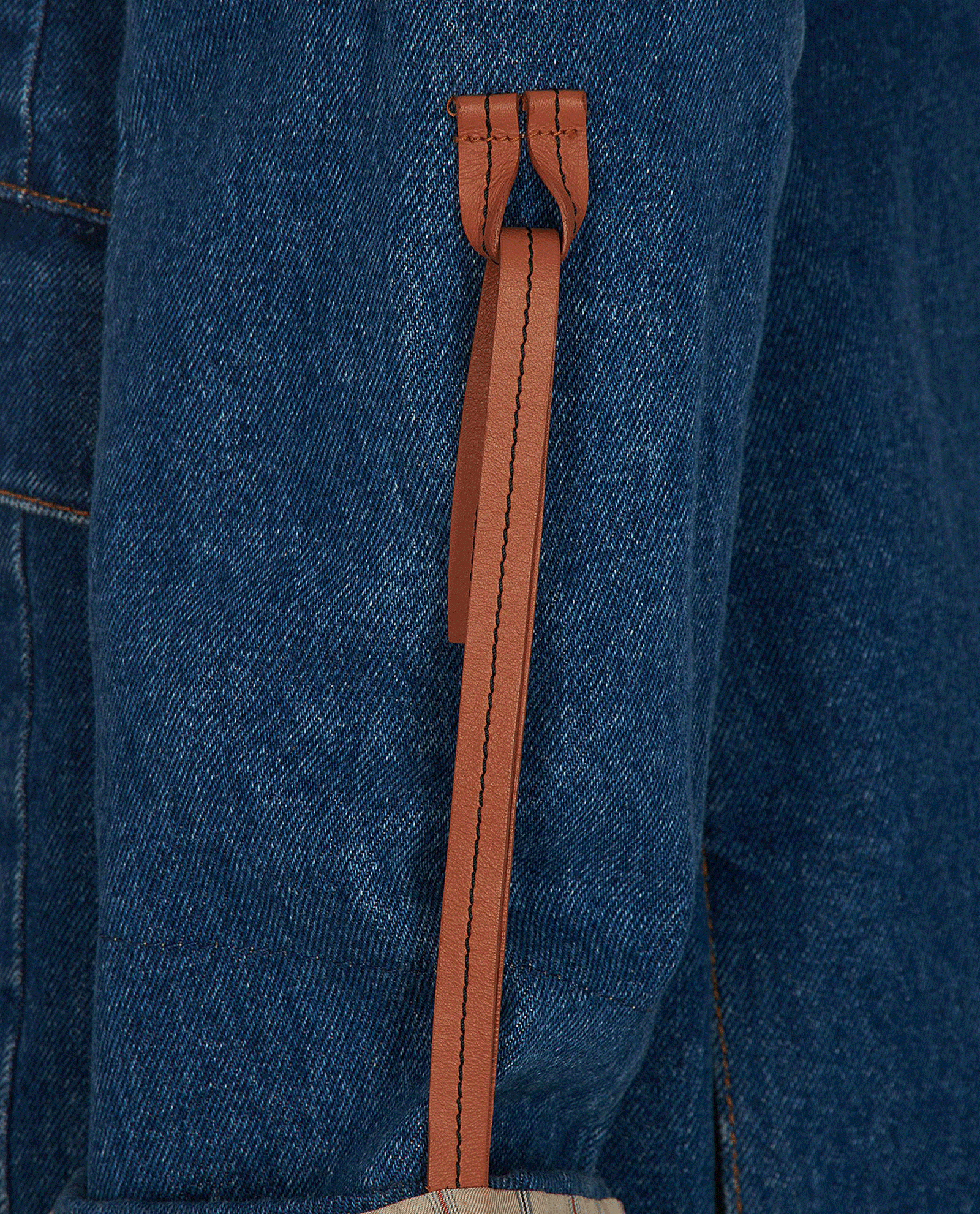 Loewe Cuff Denim Jacket, &pound;550, Clothing, Blue, Cotton, Other view