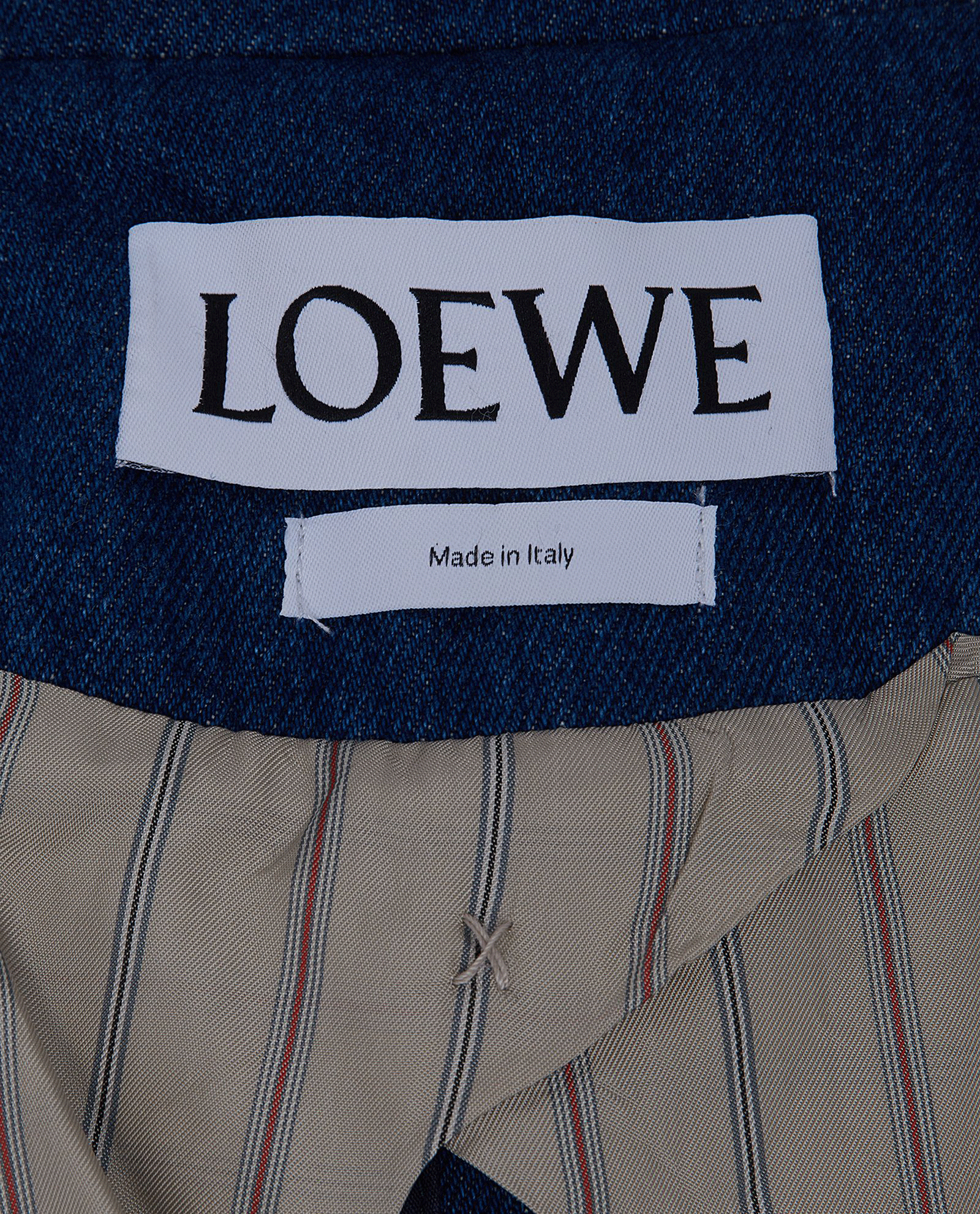 Loewe Cuff Denim Jacket, &pound;550, Clothing, Blue, Cotton, Other view