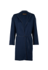 Loro Piana Long Belted Jacket, &pound;550, Clothing, Navy, Cashmere, Front view