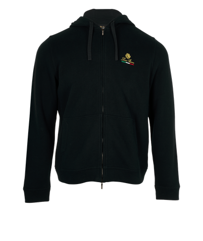 Loro Piana Horsey Jacket, &pound;250, Clothing, Navy, Cotton, Front view