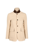 Loro Piana Roadster Jacket, &pound;1,600, Clothing, Beige, Silk, Front view