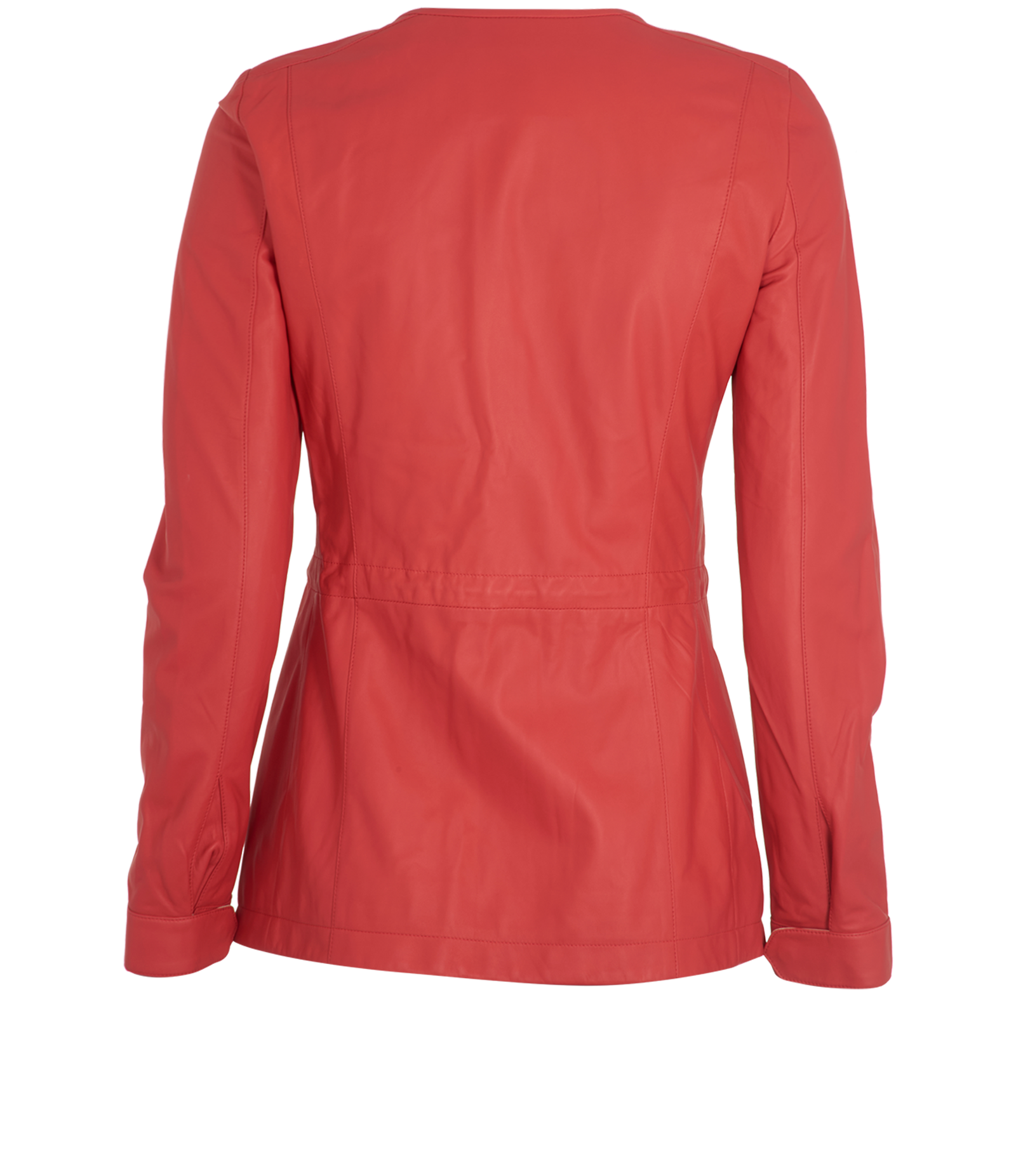 Loro Piana Button-Up Jacket, &pound;495, Clothing, Pink, Lambskin Leather, Back view