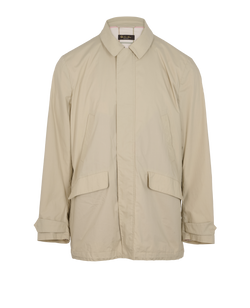 Loro Piana Storm System Mens Jacket, Cotton, Beige, Sz XL, 2*