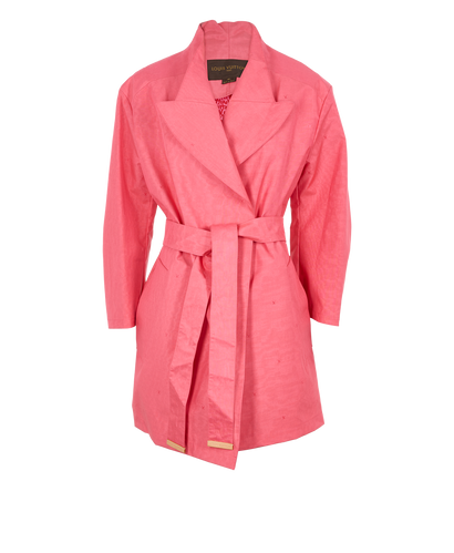 Louis Vuitton Monogram Embroidered Wrap Jacket, &pound;250, Clothing, Pink, Cotton/Viscose, Front view
