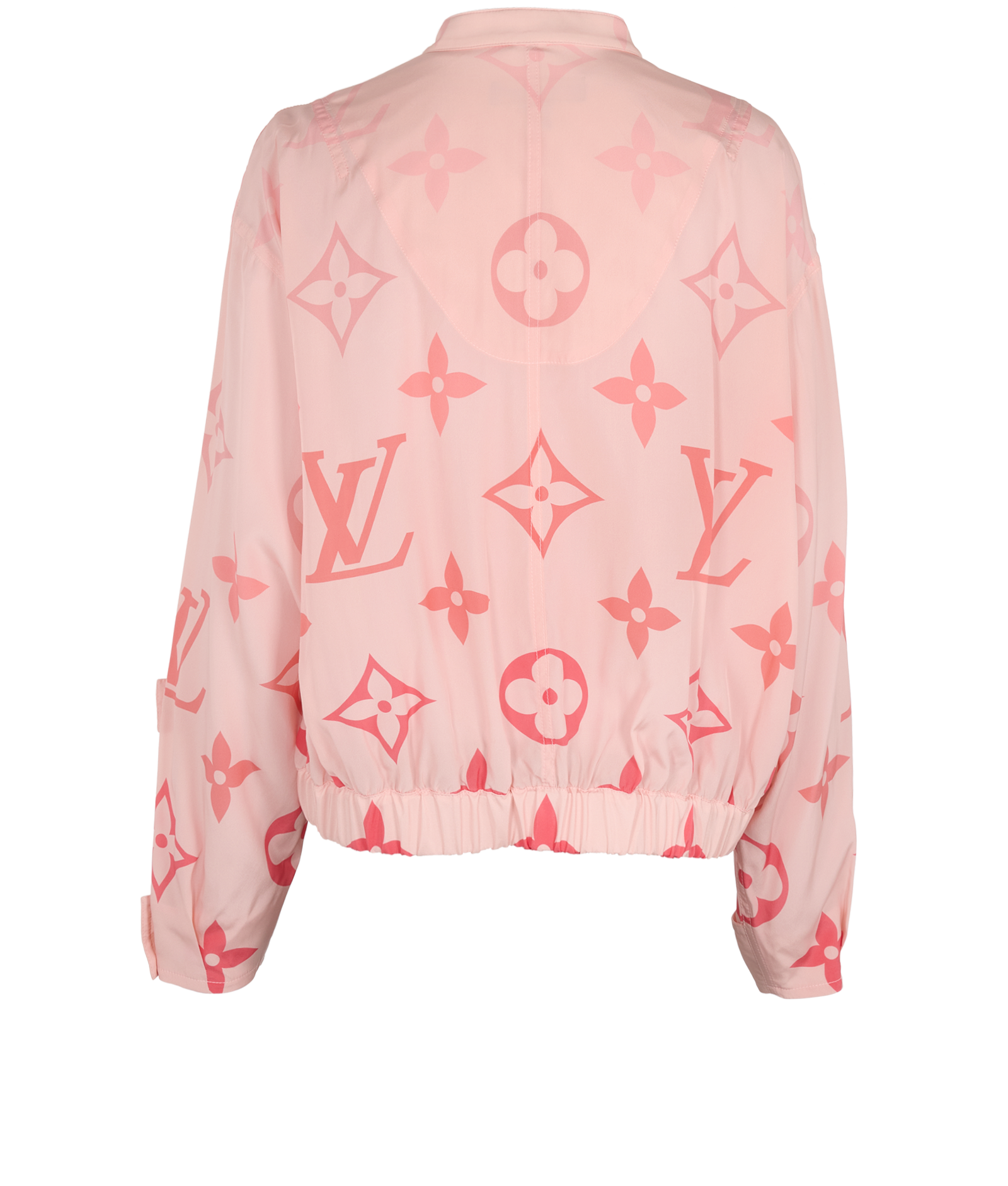 Louis Vuitton Gradient Giant Monogram Jacket, &pound;1,100, Clothing, Pink, Silk, Back view