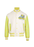 Louis Vuitton Playground Varsity Jacket, &pound;2,200, Clothing, Cream/Yellow, Leather/Wool, Front view