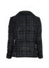 Louis Vuitton Textured Grid Tweed Jacket, &pound;550, Clothing, Black/Blue, Cotton, Back view