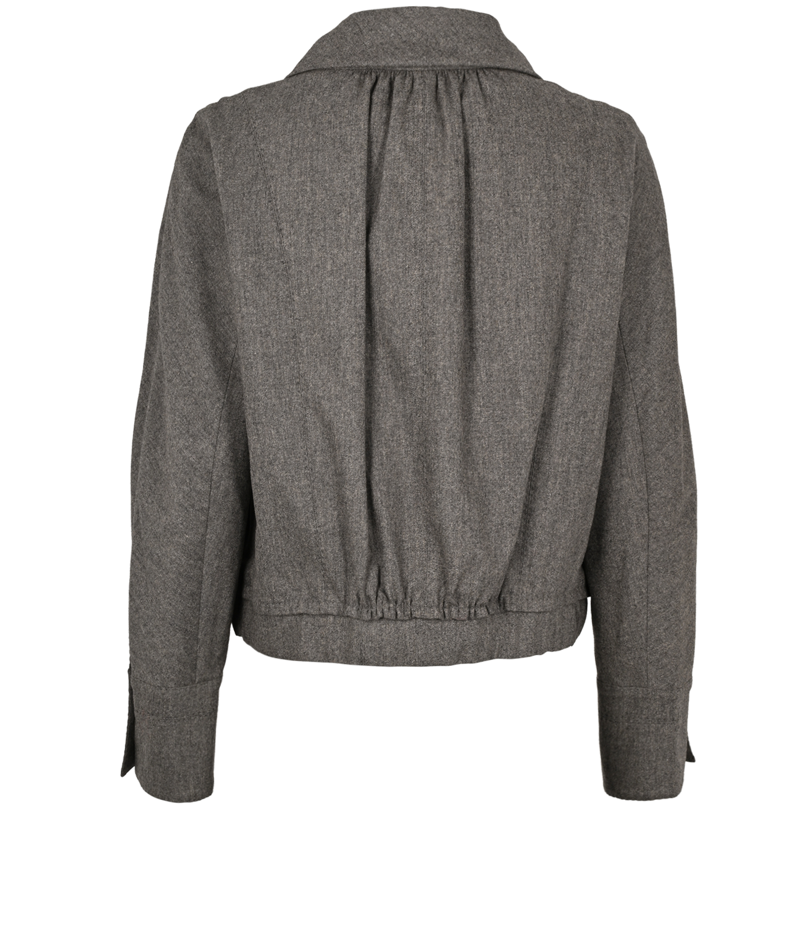 Louis Vuitton Rose Detail Jacket, &pound;550, Clothing, Grey, Wool, Back view