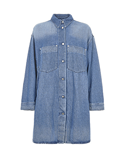 Maison Margiela Long Denim Jacket, Cotton, Blue, UK 8