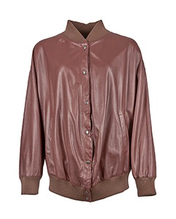 Maison Margiela Oversized Leather Jacket, Leather, Brown, UK 10