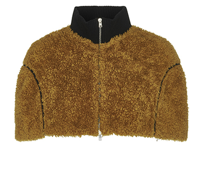 Marni Cropped Faux Fur Jacket, front view
