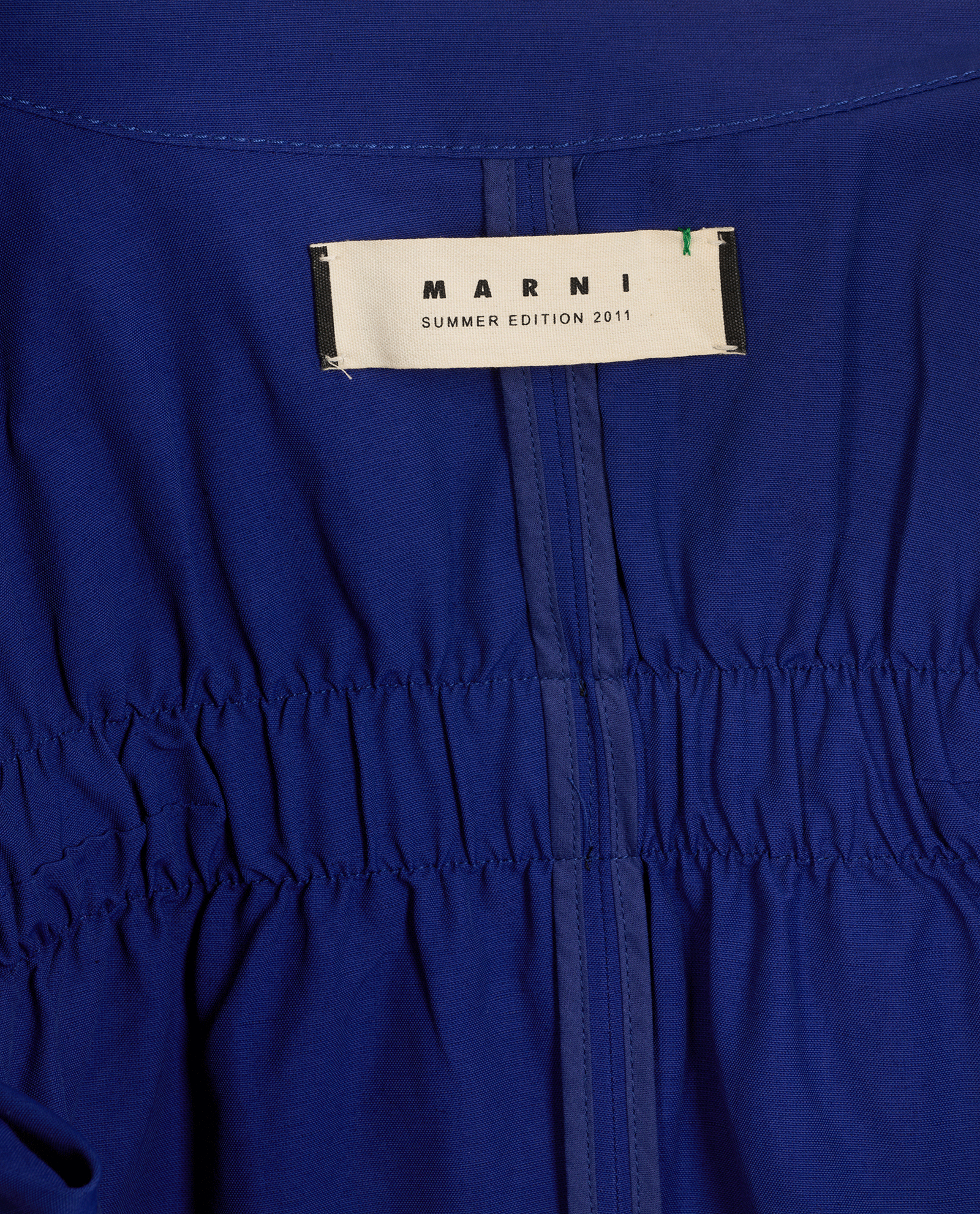Marni 2011 Drawstring Zip-Up Jacket, &pound;40, Clothing, Blue, Cotton/Polyester (Polymer), Other view