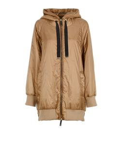 Max Mara The Cube Padded Shell Jacket, Polyester, Brown, UK10, 2*