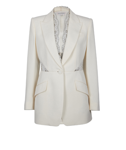 Alexander McQueen Lace Cut Out Blazer, front view