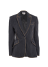 Alexander McQueen Cinched Denim Jack, front view