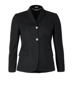 Alexander McQueen Formal Blazer, Wool, Black, UK6, 3*