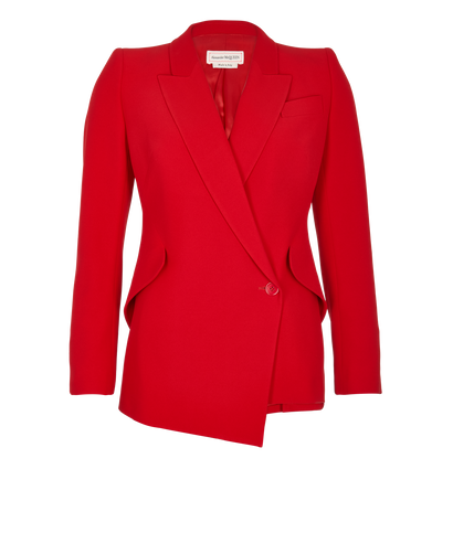 Alexander Mcqueen Drop Hem Blazer, front view