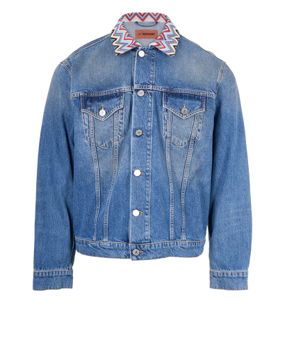 Missoni Denim Jacket, &pound;295, Clothing, Blue, Cotton, Front view
