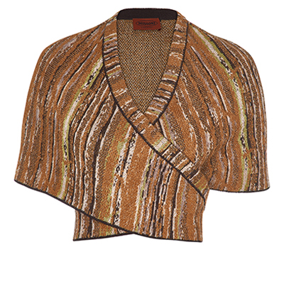 Missoni Knitted Poncho, front view