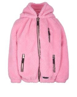 Miu Miu Zip Up Teddy Jacket, polyester, pink, 8, 3*