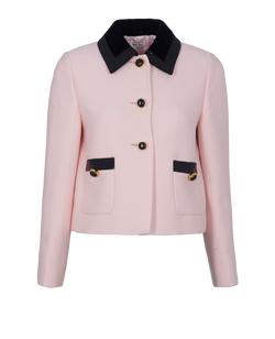 Miu Miu Sequin Cady Jacket, Viscose, Pink, UK8, 3*