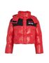 Miu Miu Cropped Hooded Puffer Jacket, front view