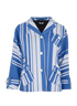 Miu Miu Striped Belted Jacket, front view