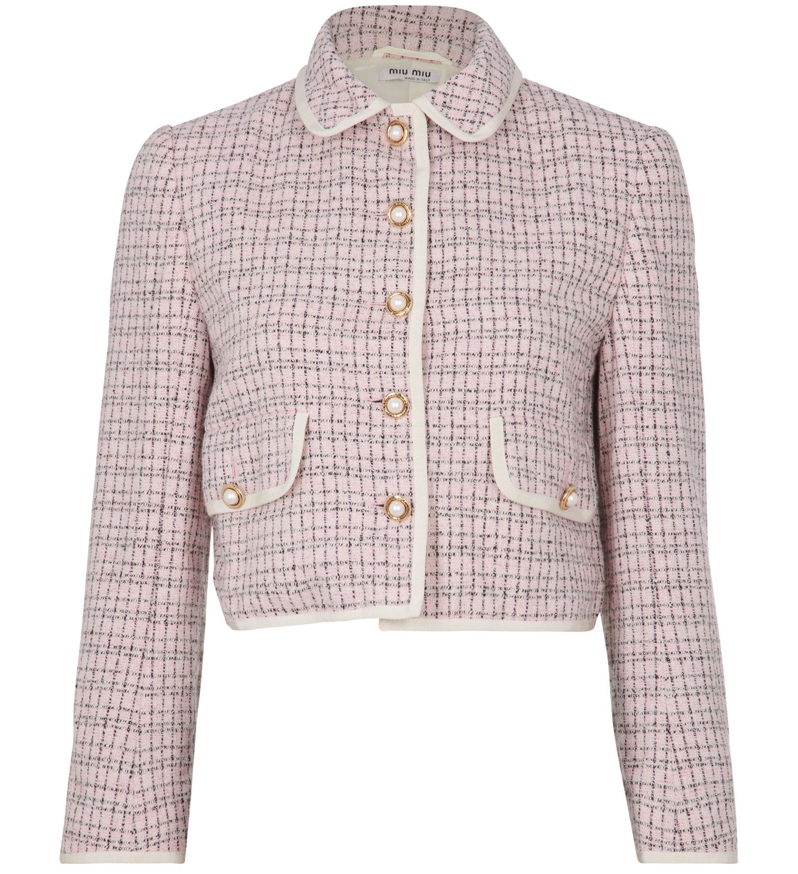 Miu Miu Cropped Tweed Jacket, Jackets - Designer Exchange | Buy Sell ...