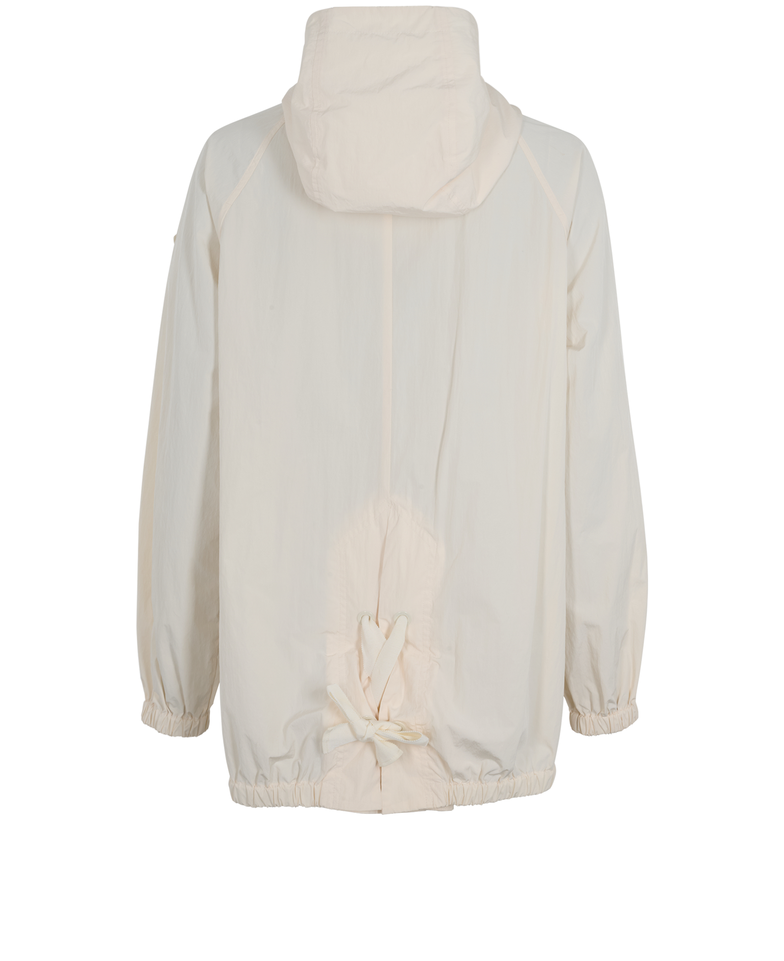 Moncler Euridice Windbreaker Jacket, &pound;250, Clothing, Cream, Polyester (Polymer), Back view