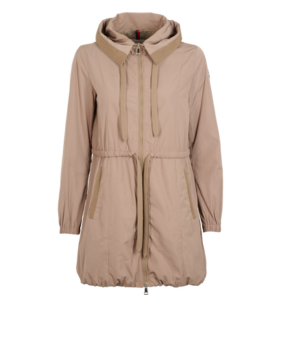 Moncler Topaze Hooded Parka, &pound;310, Clothing, Beige, Polyester, Front view